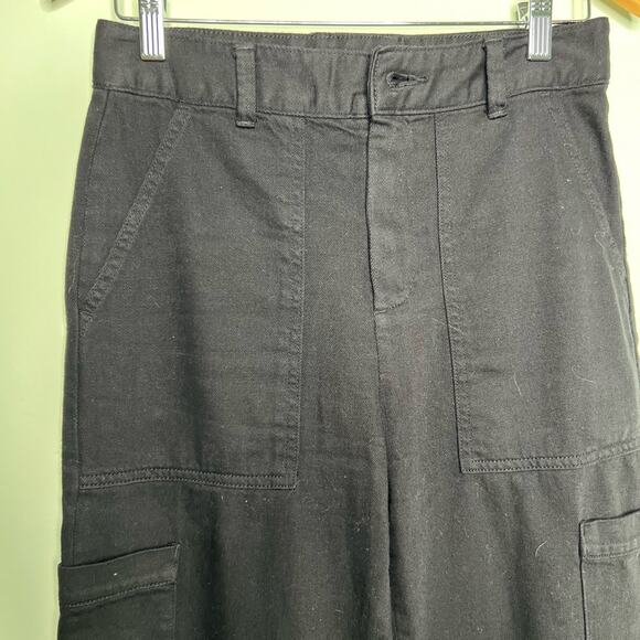 Banana Republic Black black barrel cut pant Tapered Leg Utility Pants Size 0 - Picture 10 of 13